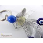 Evil Eye Greek Glass Keychain kulcstartó