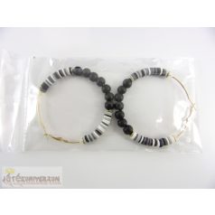 Bizsu karika fülbevaló