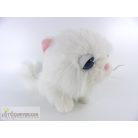 Fehér cica plüss figura