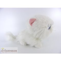 Fehér cica plüss figura