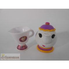   A szépség és a szörnyeteg Mrs. Potts teáskanna Csészike csésze figuracsomag