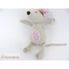 Lenvászonból készült egér figura