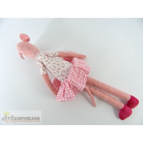 Egér textil plüss figura