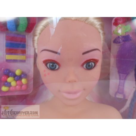 Glitzy Girl fésülhető babafej kiegészítőkkel