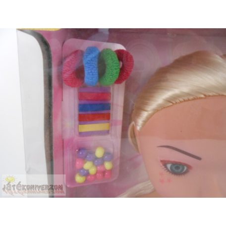 Glitzy Girl fésülhető babafej kiegészítőkkel