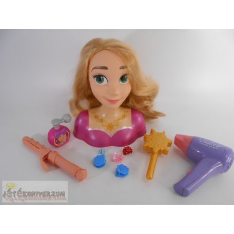 Disney Princess Rapunzel Aranyhaj fésülhető babafej