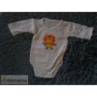 Oroszlán mintás rövid ujjú body újszülötteknek