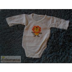 Oroszlán mintás rövid ujjú body újszülötteknek
