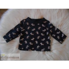   Early Days kutyus mintás hosszú ujjú póló felső 0-3 hónaposoknak