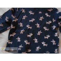   Early Days kutyus mintás hosszú ujjú póló felső 0-3 hónaposoknak