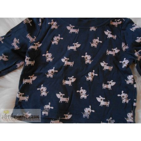 Early Days kutyus mintás hosszú ujjú póló felső 0-3 hónaposoknak