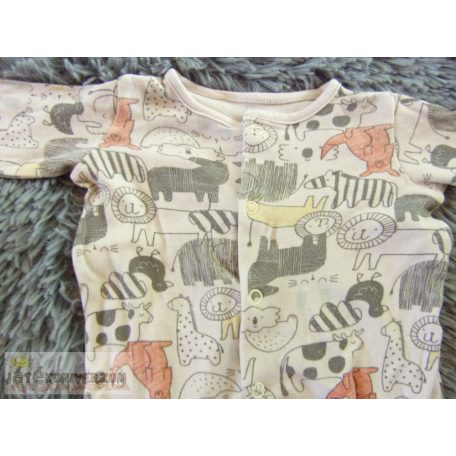 Állat mintás rugdalózó 0-3 hónaposoknak