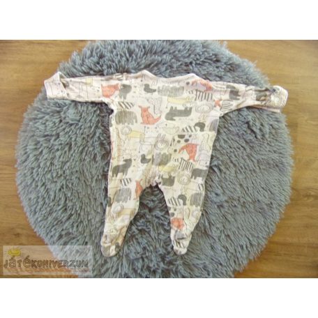 Állat mintás rugdalózó 0-3 hónaposoknak