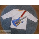 Zara Baby Boy gitár mintás hosszú ujjú felső póló 6-9 hónaposoknak