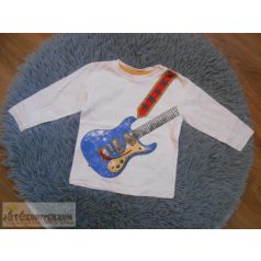   Zara Baby Boy gitár mintás hosszú ujjú felső póló 6-9 hónaposoknak