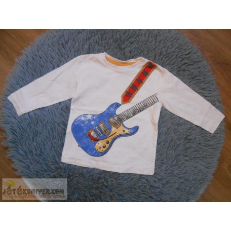 Zara Baby Boy gitár mintás hosszú ujjú felső póló 6-9 hónaposoknak