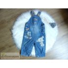 Next Hugs macis kantáros farmernadrág 9-12 hónaposoknak