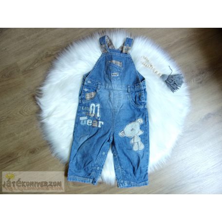 Next Hugs macis kantáros farmernadrág 9-12 hónaposoknak