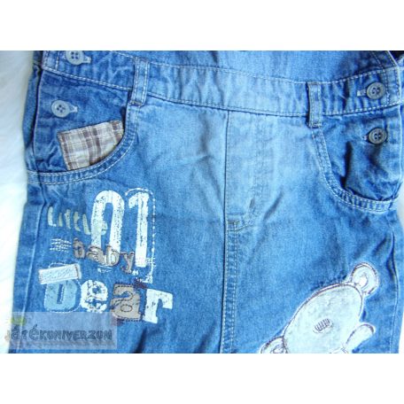 Next Hugs macis kantáros farmernadrág 9-12 hónaposoknak