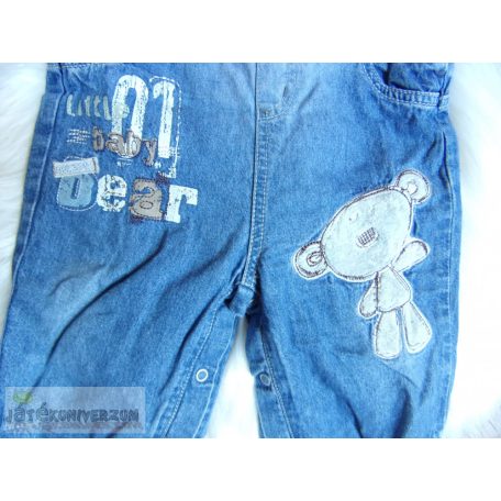 Next Hugs macis kantáros farmernadrág 9-12 hónaposoknak