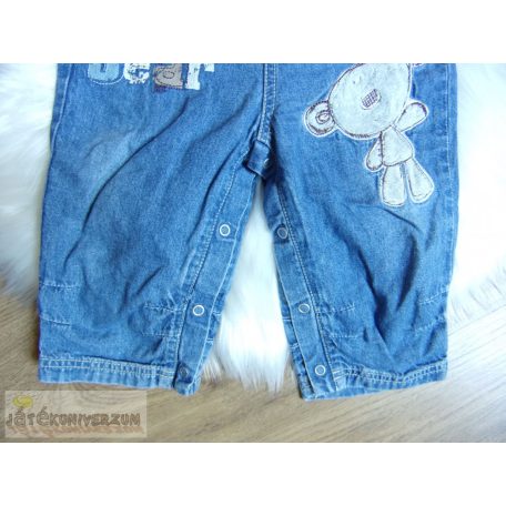 Next Hugs macis kantáros farmernadrág 9-12 hónaposoknak