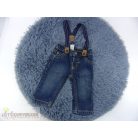 Farmernadrág nadrágtartóval 0-3 hónaposoknak