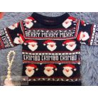 Next télapó mintás pulóver 9-12 hónaposoknak (80cm)