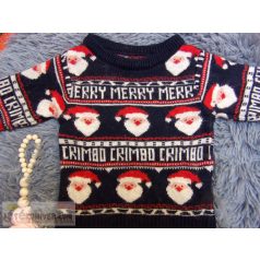 Next télapó mintás pulóver 9-12 hónaposoknak (80cm)