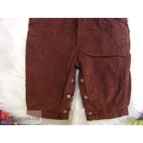 Kordbársony kantáros nadrág 6-9 hónaposoknak