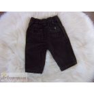 Barna színű csíkos nadrág 0-3 hónaposoknak