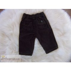 Barna színű csíkos nadrág 0-3 hónaposoknak