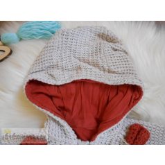 Tu vastag kapucnis-cipzáros felső 12-18 hónaposoknak