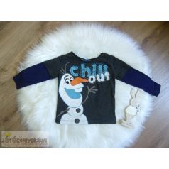   Rebel Jégvarázs Olaf hosszú ujjú póló felső 18-24 hónaposoknak