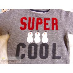 Next hóember mintás pulóver 18-24 hónaposoknak (92cm)