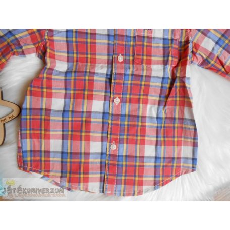 Kockás hosszú ujjú ing 3 éveseknek