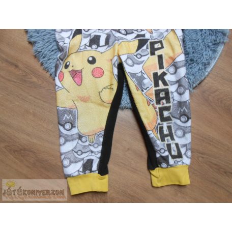 Pokémon Pikachu kezeslábas pizsama 4-5 éveseknek (110cm)