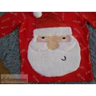 F&F télapó mintás hosszú ujjú póló felső 5-6 éveseknek (116cm)