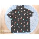 Nutmeg karácsonyi ünnepi galléros póló felső 5-6 éveseknek 