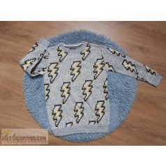   Next villám mintás hosszú ujjú pulóver 6 éveseknek (116cm)