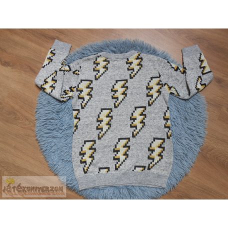 Next villám mintás hosszú ujjú pulóver 6 éveseknek (116cm)