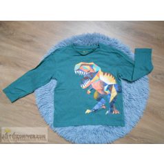   Tu Kids T-Rex dínó mintás hosszú ujjú felső póló 6 éveseknek (116cm)