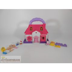   Blue Box Hello Kitty Carry Along Mini Doll House házikó szett