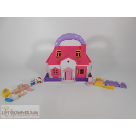 Blue Box Hello Kitty Carry Along Mini Doll House házikó szett