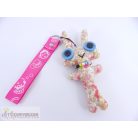 Patchwork funky nyuszi kulcstartó táskadísz