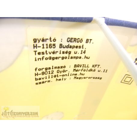 Mennyezeti lámpa gyerekeknek egeres mintával