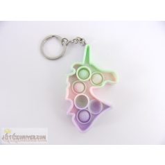 Unikornis egyszarvú Pop It kulcstartó