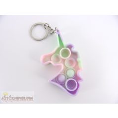 Unikornis egyszarvú Pop It kulcstartó