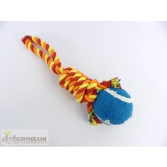 Rágókötél labdával kutyajáték