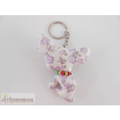 Patchwork funky kutya kutyusos kulcstartó táskadísz