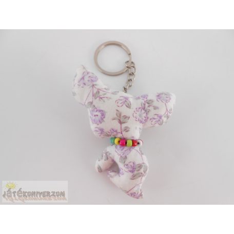 Patchwork funky kutya kutyusos kulcstartó táskadísz